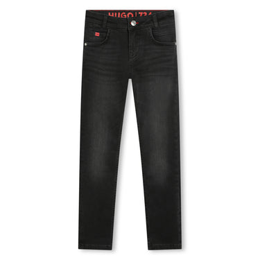 Jeans HUGO negro para niños y adolescentes